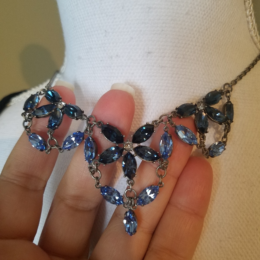 Swarovski Crystallized Blue Necklace NWT - Picture 13 of 17